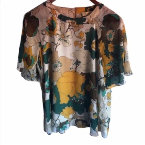 Women’s Cynthia Rowley Floral Blouse - Picture 1 of 6